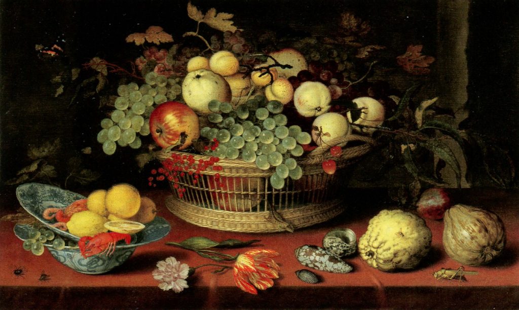 Натюрморт с корзиной фруктов