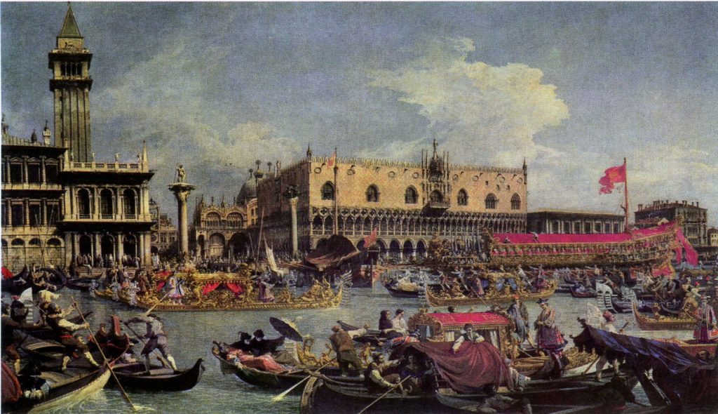 Гранд-канал и дворец Ка' д'Оро, бывшая резиденция дожей