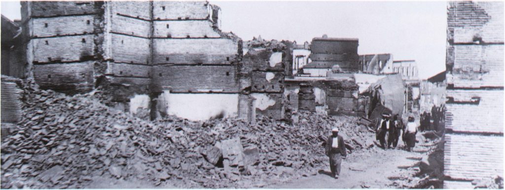 армянский квартал Аданы, разрушенный младотурками